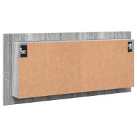 vidaXL LED-Spiegelschrank Grau Sonoma 100x12x45 cm