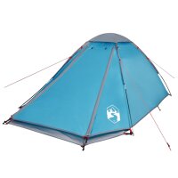 vidaXL Kuppel-Campingzelt 4 Personen Blau Wasserdicht