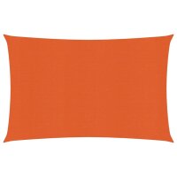 vidaXL Sonnensegel 160 g/m&sup2; Rechteckig Orange 4x5 m HDPE