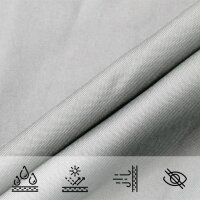 vidaXL Sonnensegel Hellgrau 4,5x3,5 m 100% Polyester Oxford