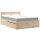 vidaXL Bett mit Schubladen und Matratze 140x190 cm Massivholz Kiefer