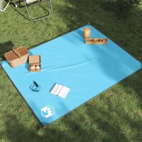 vidaXL Picknickdecke mit Heringen Blau 205x155 cm