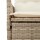 vidaXL 7-tlg. Garten-Essgruppe mit Kissen Beige Poly Rattan