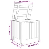 vidaXL Truhe mit Deckel RANA 60x49x54 cm Massivholz Kiefer