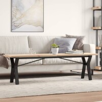 vidaXL Couchtisch Y-Gestell 160x40x45,5 cm Massivholz...