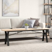 vidaXL Couchtisch Y-Gestell 160x40x45 cm Massivholz...