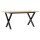 vidaXL Couchtisch X-Gestell 100x50x45 cm Massivholz Kiefer &amp; Gusseisen