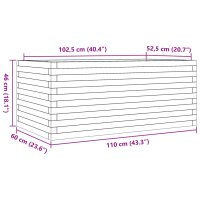 vidaXL Pflanzk&uuml;bel 110x60x46 cm Kiefernholz Impr&auml;gniert