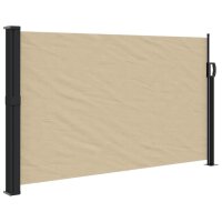 vidaXL Seitenmarkise Ausziehbar Beige 120x300 cm