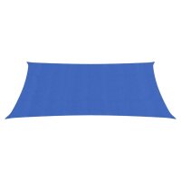 vidaXL Sonnensegel 160 g/m&sup2; Rechteckig Blau 5x7 m HDPE