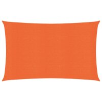 vidaXL Sonnensegel 160 g/m² Rechteckig Orange 5x7 m...