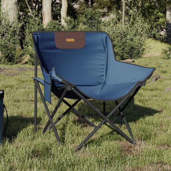 vidaXL Campingst&uuml;hle 2 Stk. mit Tasche Klappbar Blau