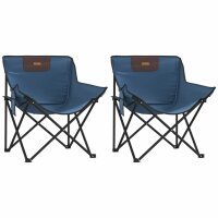 vidaXL Campingstühle 2 Stk. mit Tasche Klappbar Blau