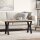 vidaXL Couchtisch Y-Gestell 110x40x45,5 cm Massivholz Kiefer Gusseisen