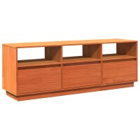 vidaXL TV-Schrank Wachsbraun 140x37x50 cm Massivholz Kiefer