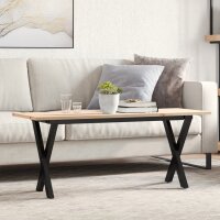 vidaXL Couchtisch X-Gestell 110x40x45 cm Massivholz...