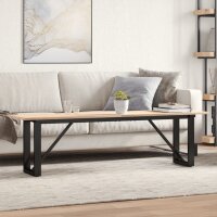 vidaXL Couchtisch O-Gestell 160x40x45 cm Massivholz...