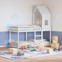 vidaXL Dach für Kinderbett Weiß 60x99x139,5 cm...