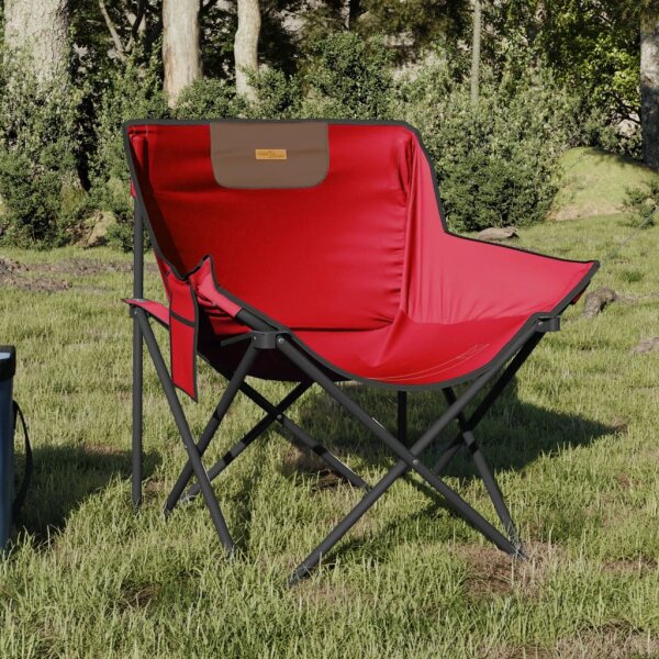 vidaXL Campingst&uuml;hle 2 Stk. mit Tasche Klappbar Rot