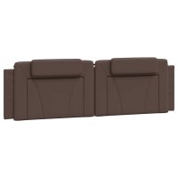 vidaXL Kopfteil-Kissen Braun 180 cm Kunstleder