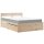 vidaXL Bett mit Schubladen und Matratze 120x200 cm Massivholz Kiefer