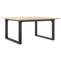 vidaXL Couchtisch O-Gestell 90x90x45cm Massivholz Kiefer...