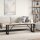 vidaXL Couchtisch O-Gestell 160x40x45,5 cm Massivholz Kiefer Gusseisen