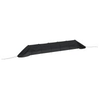 vidaXL Netztunnel Schwarz 300x50x48,5 cm Stahl und Polyethylen