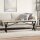 vidaXL Couchtisch X-Gestell 160x40x45 cm Massivholz Kiefer &amp; Gusseisen