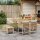 vidaXL 9-tlg. Garten-Essgruppe mit Kissen Beige Poly Rattan