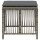 vidaXL Gartenhocker mit Kissen 4 Stk. Grau 41x41x36 cm Poly Rattan