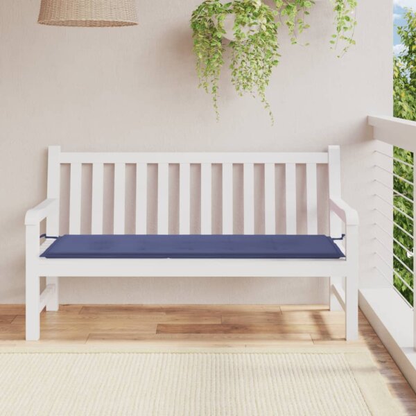 vidaXL Gartenbank-Auflage Marineblau 150x50x3 cm Oxford-Gewebe