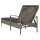 vidaXL Sonnenliege mit Auflage Grau 63x200x81 cm Poly Rattan