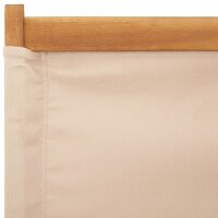 vidaXL Gartenst&uuml;hle 2 Stk. Beige Massivholz Akazie &amp; Stoff