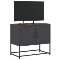 vidaXL TV-Schrank Schwarz 68,5x39x60,5 cm Stahl