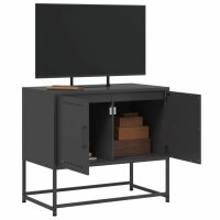 vidaXL TV-Schrank Schwarz 68,5x39x60,5 cm Stahl