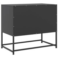 vidaXL TV-Schrank Schwarz 68,5x39x60,5 cm Stahl