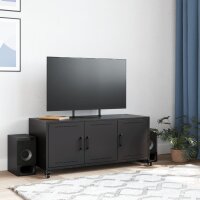 vidaXL TV-Schrank Schwarz 100,5x39x43,5 cm Kaltgewalzter Stahl