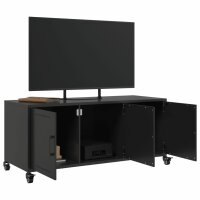 vidaXL TV-Schrank Schwarz 100,5x39x43,5 cm Kaltgewalzter Stahl