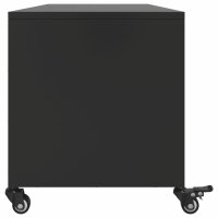 vidaXL TV-Schrank Schwarz 100,5x39x43,5 cm Kaltgewalzter Stahl