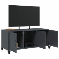 vidaXL TV-Schrank Anthrazit 100,5x39x43,5 cm Kaltgewalzter Stahl