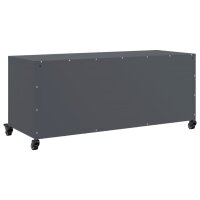 vidaXL TV-Schrank Anthrazit 100,5x39x43,5 cm Kaltgewalzter Stahl