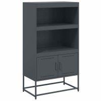 vidaXL Highboard Anthrazit 68,5x38,5x123,5 cm Stahl