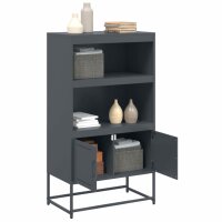 vidaXL Highboard Anthrazit 68,5x38,5x123,5 cm Stahl