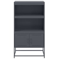 vidaXL Highboard Anthrazit 68,5x38,5x123,5 cm Stahl