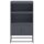 vidaXL Highboard Anthrazit 68,5x38,5x123,5 cm Stahl