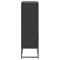 vidaXL Highboard Schwarz 68,5x38,5x123,5 cm Stahl