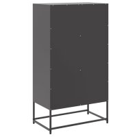 vidaXL Highboard Schwarz 68,5x38,5x123,5 cm Stahl