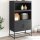 vidaXL Highboard Schwarz 68,5x38,5x123,5 cm Stahl