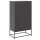 vidaXL Highboard Schwarz 68,5x38,5x123,5 cm Stahl